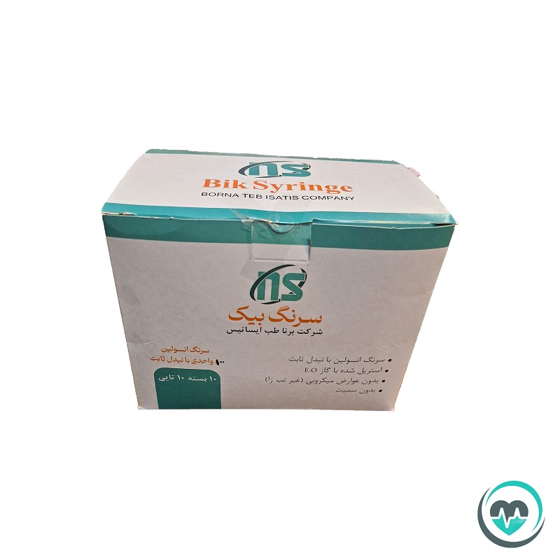 سرنگ انسولین یک سی سی بیک گیج 31 ( G31 ) – بسته بندی 100 عددی